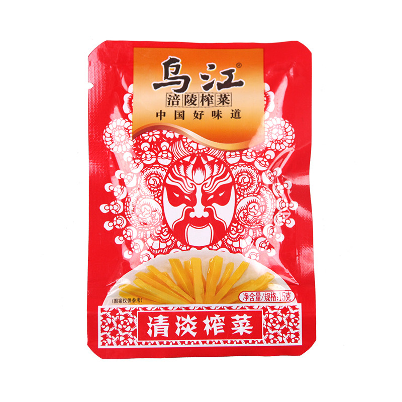 乌江涪陵榨菜丝15g100袋小包装清淡下饭咸菜小袋快餐佐餐榨菜包邮