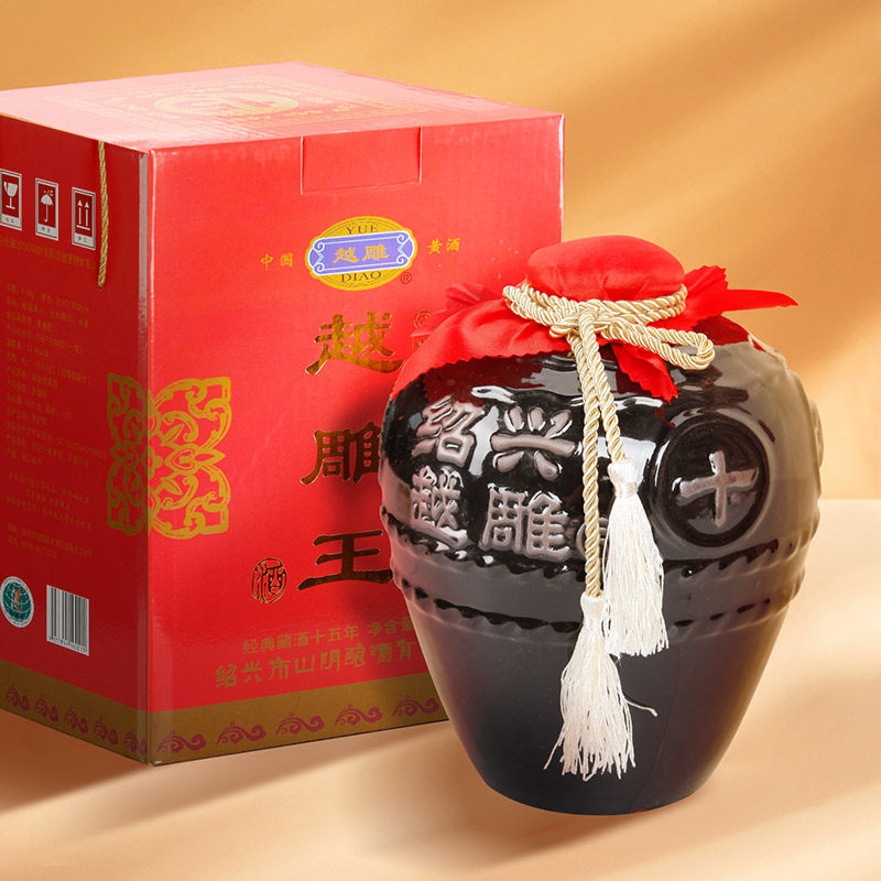 雕王绍兴特产花雕手工糯米原浆15年陈酿5斤传统黄酒