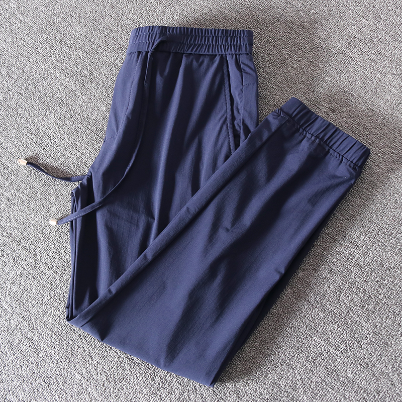 顺滑抗皱！原单剪标撤柜夏轻薄速干弹力休闲裤男松紧腰缩口运动裤