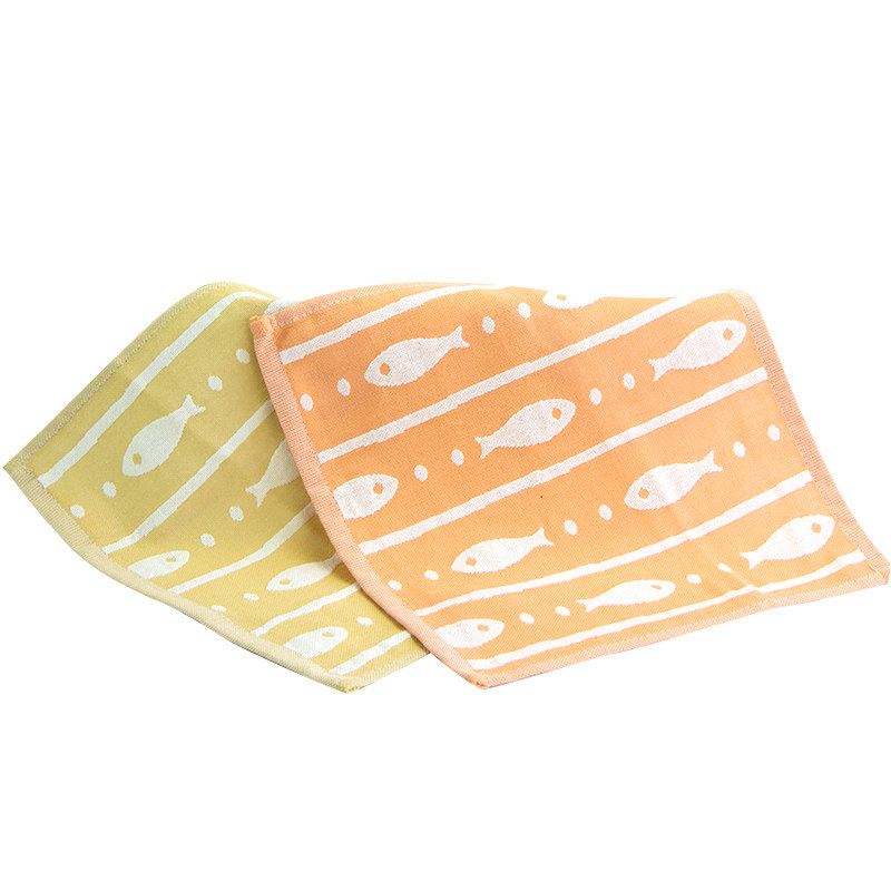 洁玉宝宝洗脸小方方巾纯棉正方形纱布柔软全棉毛巾