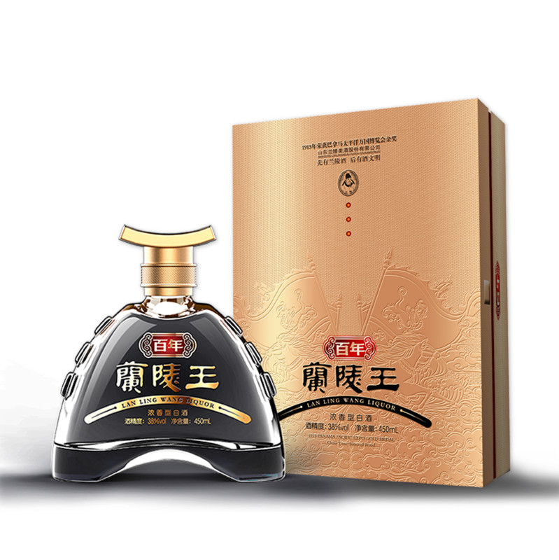 38度兰陵王酒450ml商务礼盒纯粮食浓香型白酒 山东白酒