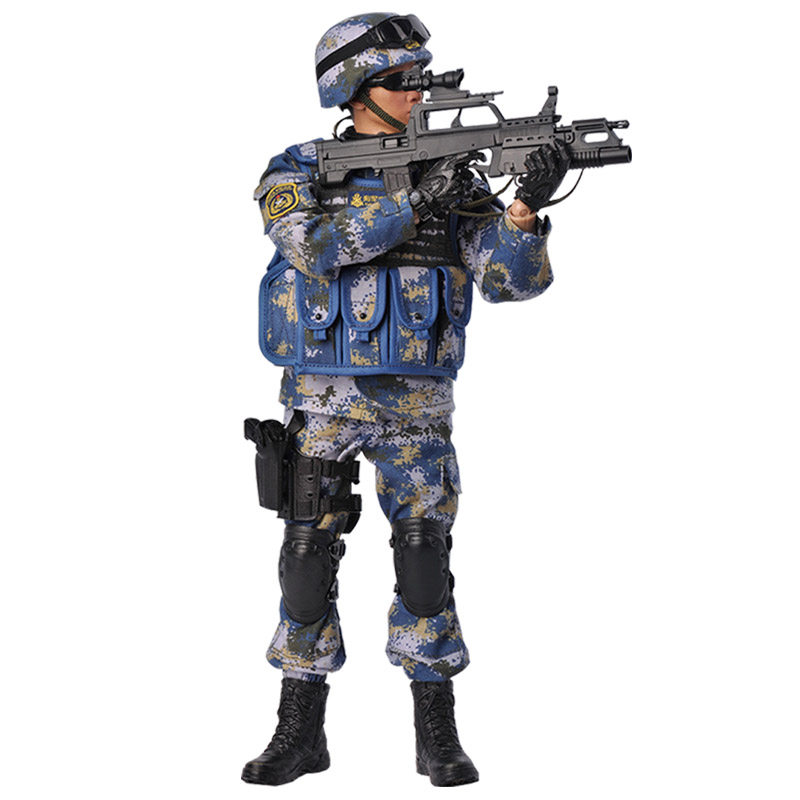 中国海军陆战队1:6兵人模型手办配件套装关节可动军人玩偶收藏品