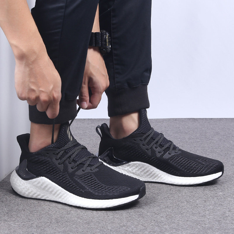 阿迪达斯男鞋2019秋季阿尔法小椰子鞋男alphaboost跑步鞋潮ef1183