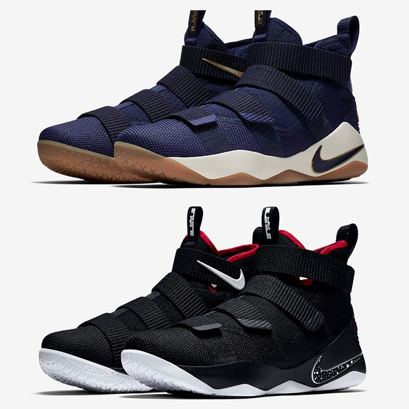 nike lebron soldier xi黑红詹姆斯战士士兵11实战篮球鞋897645