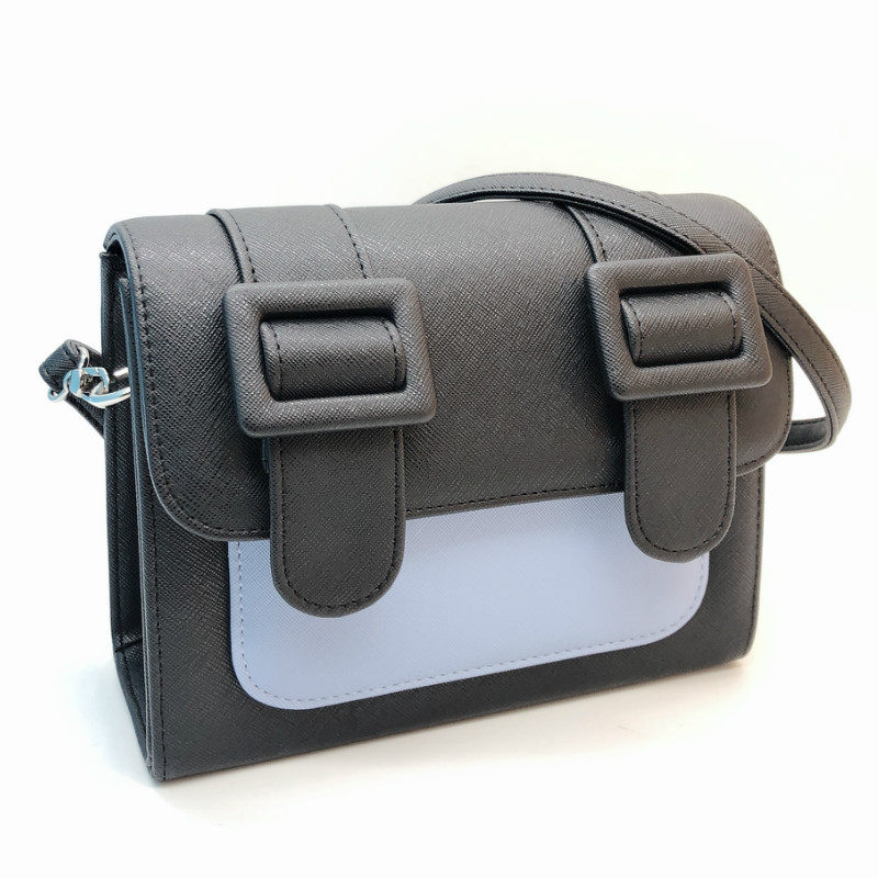 bitwise2021新款泰国剑桥包黑蓝拼色单肩女包斜挎包邮差通用款女包