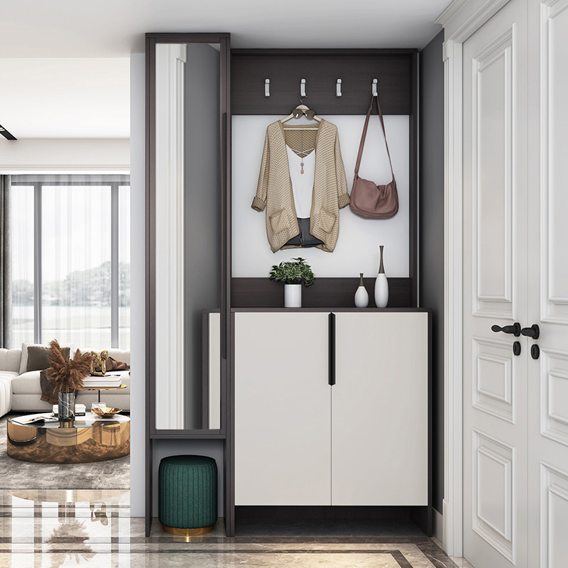 定制进门玄关隔断鞋柜一体现代简约门厅间厅客厅鞋柜