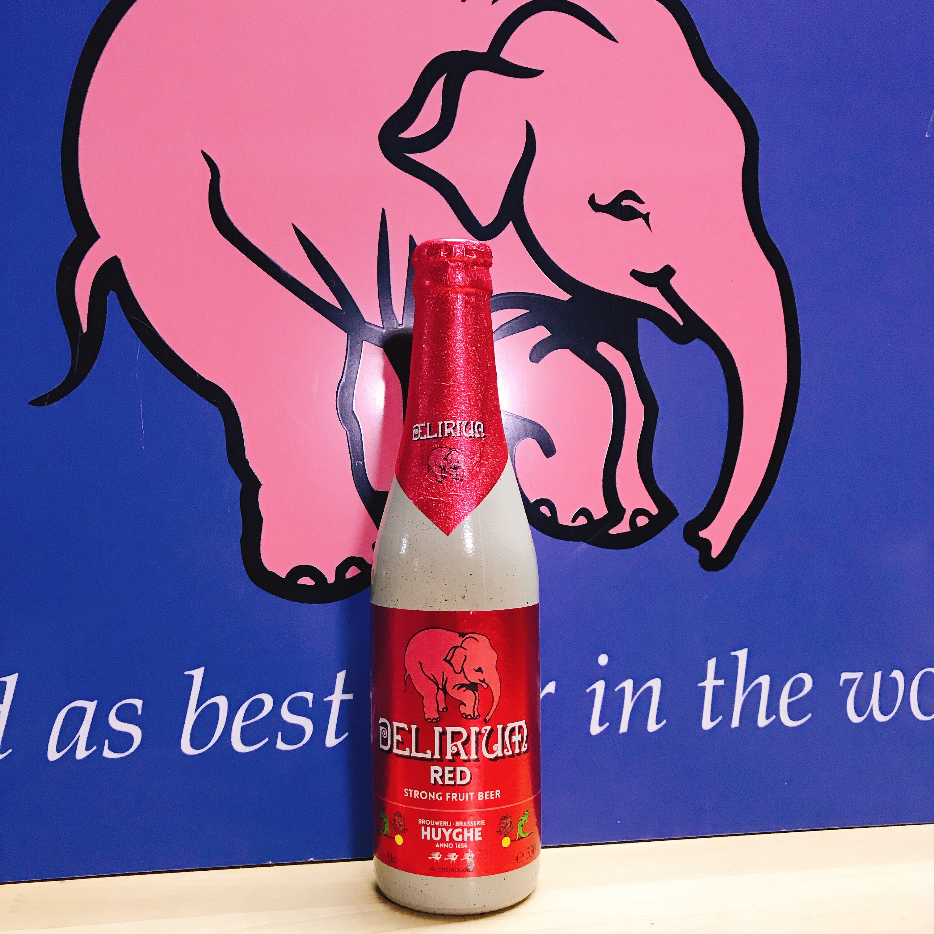 比利时进口deliriumred粉象樱桃女士水果啤酒