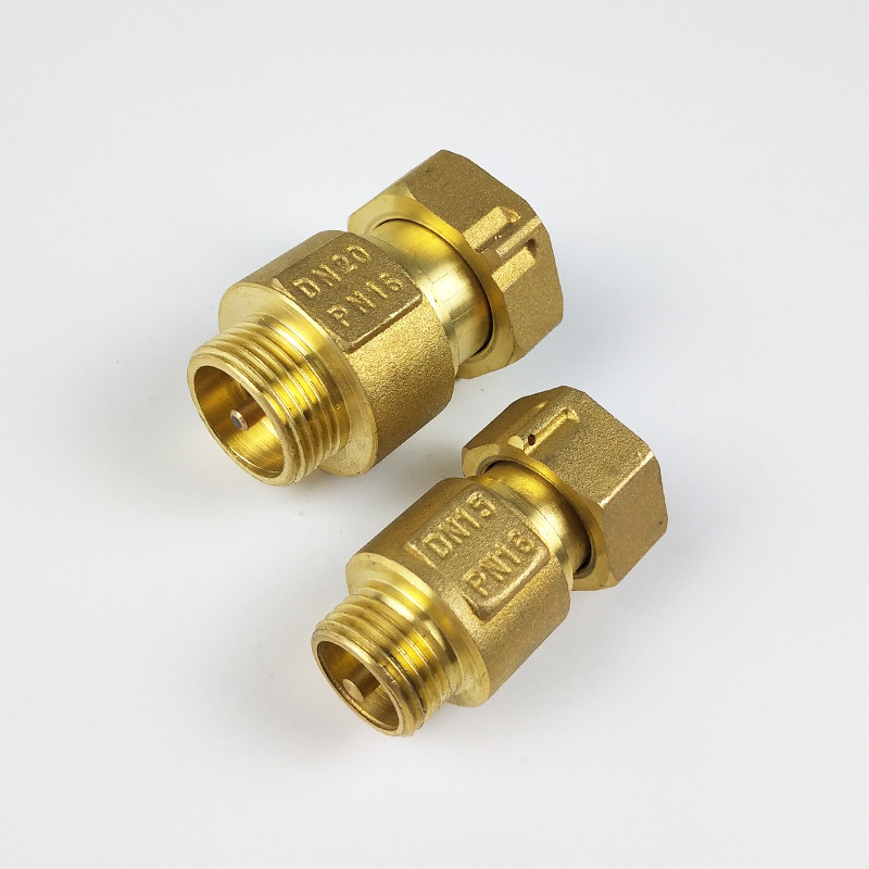 水表前铜止回阀6分dn15家用自来水单向阀活接止逆止回阀
