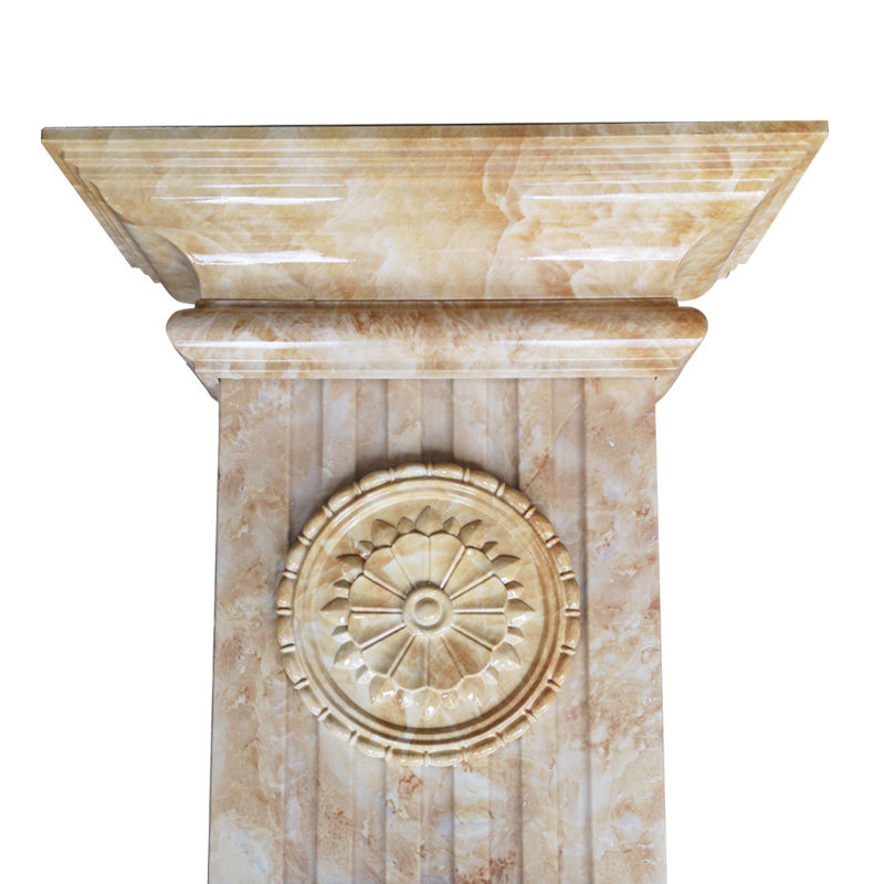 石塑仿大理石罗马柱装饰线条造型客厅电视背景墙欧式石材边框方柱