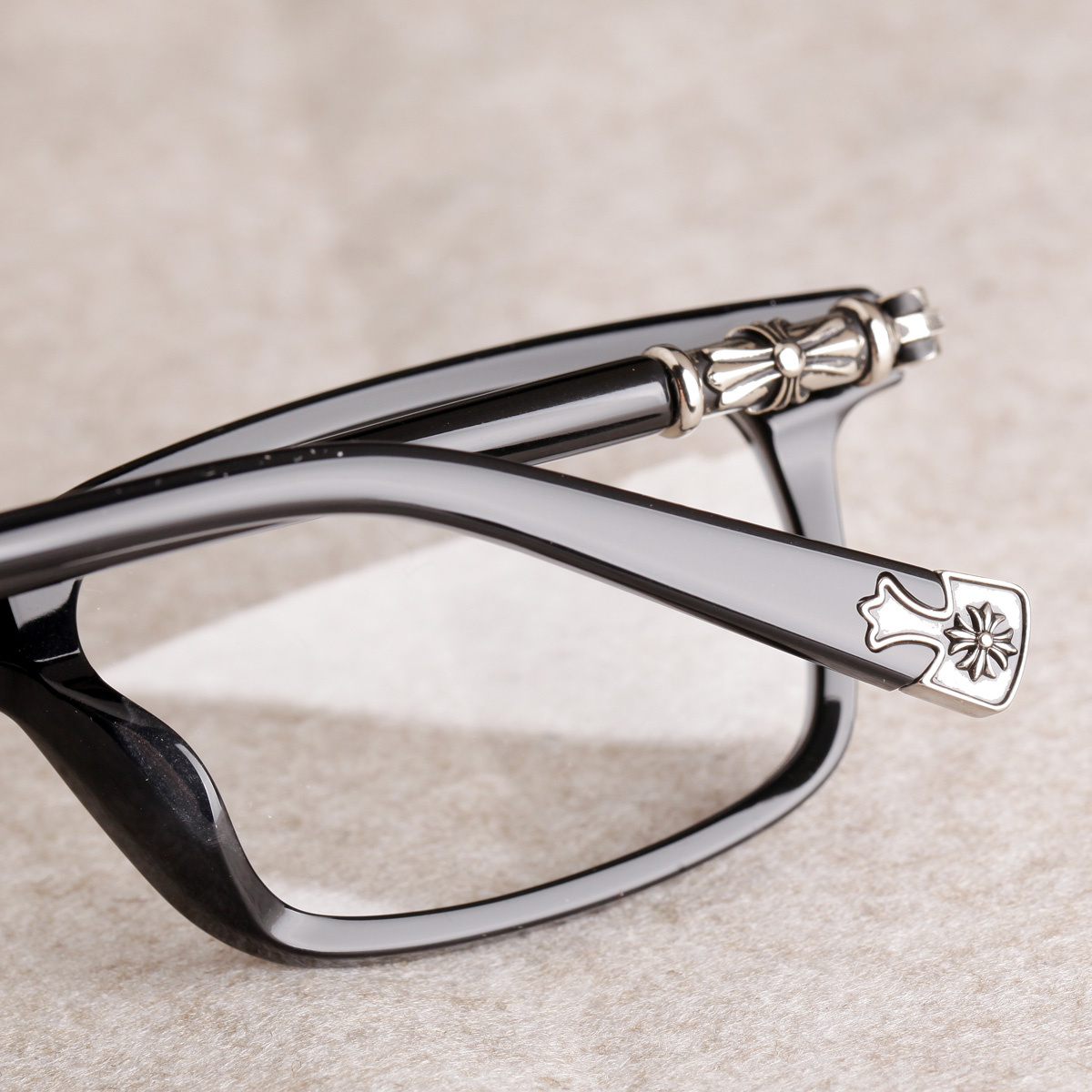 宝剑克罗心眼眼镜架银饰funhatch姜文同款百搭眼镜架