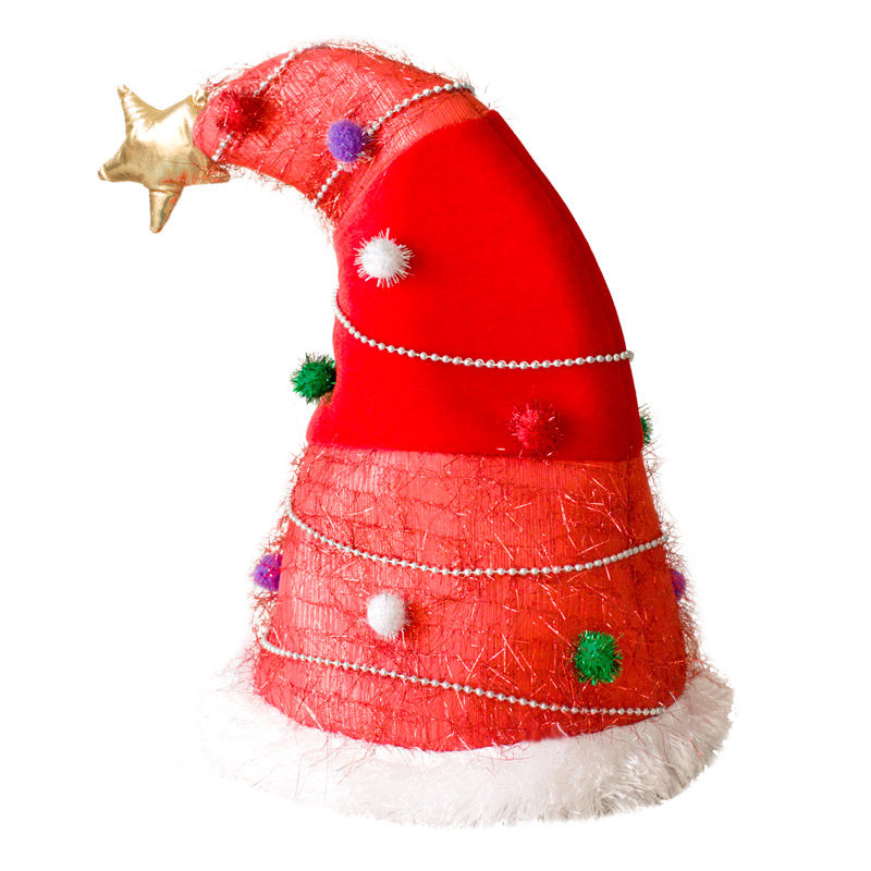 圣诞帽子头饰圣诞节装饰品星星女王平安夜圣诞帽