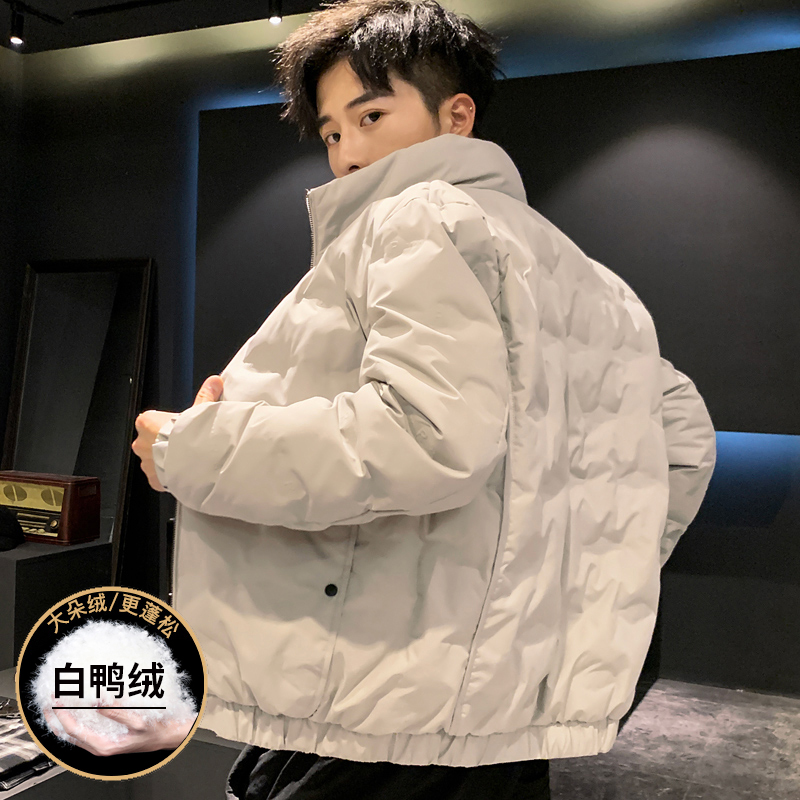 男士羽绒服潮牌2021年新款短款轻薄中长款秋冬季品牌加厚男生外套