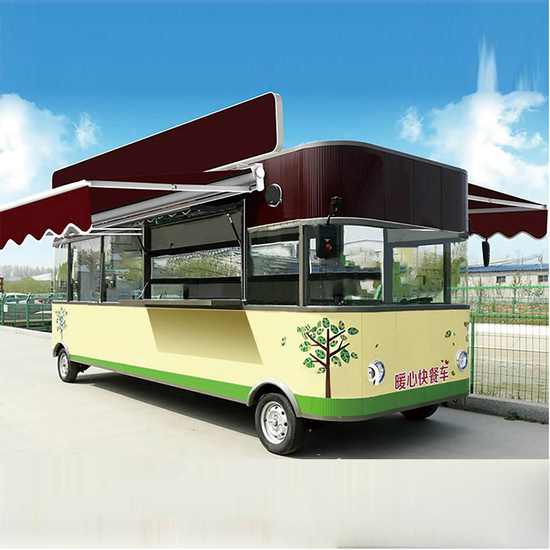 多功能电动小吃移动餐车烧烤麻辣烫炸串快餐摆摊餐车