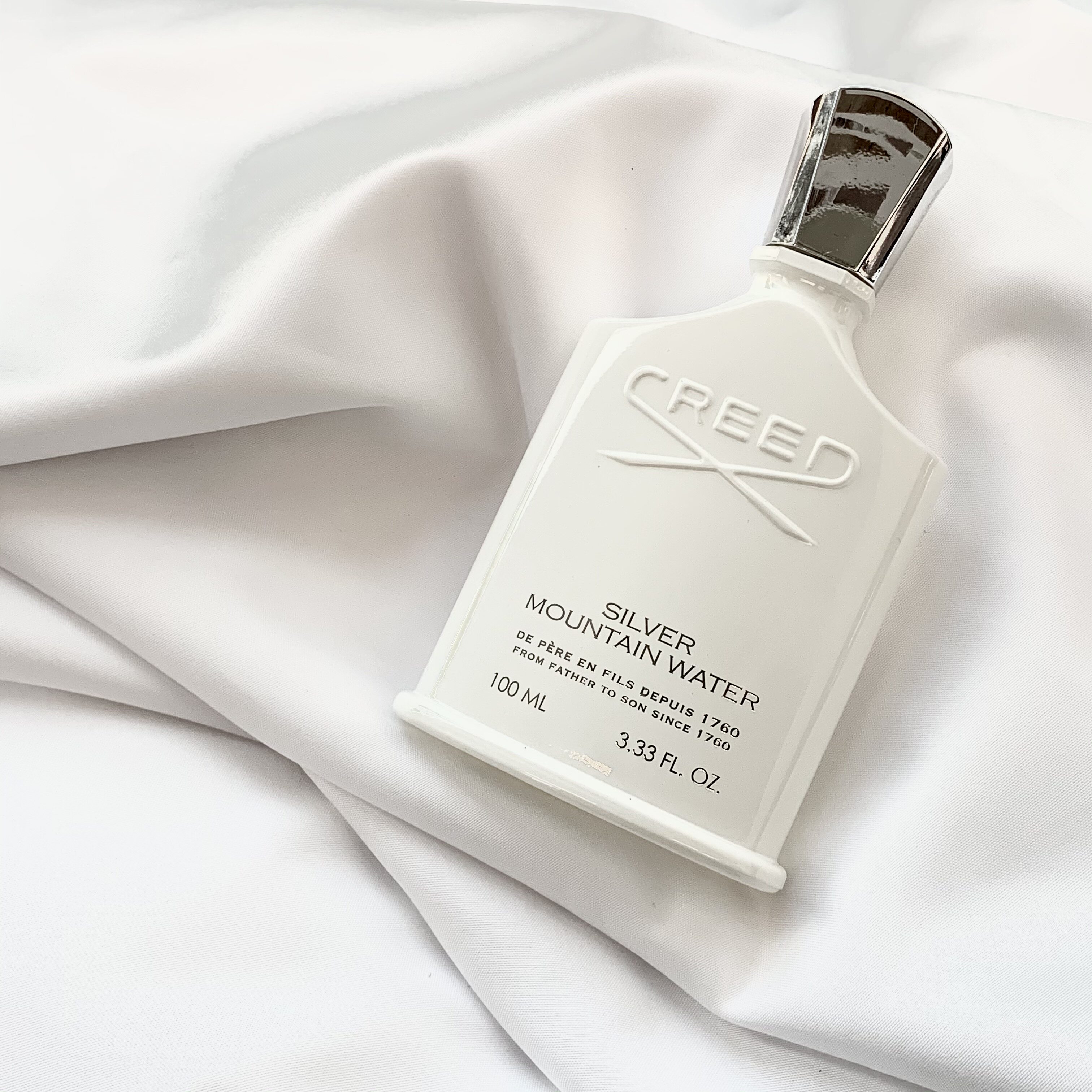 creed信仰银色山泉中性香水50100ml节日礼物清新馥奇香调无塑封