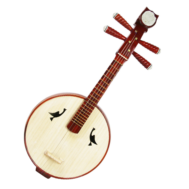 梵巢红花花梨乐队演奏高音小阮乐器厂家赠琴盒阮