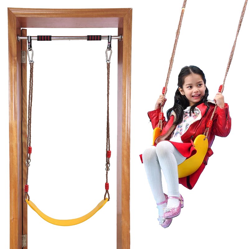 儿童秋千防滑室内室内门门上过道户外单双杠双杠秋千