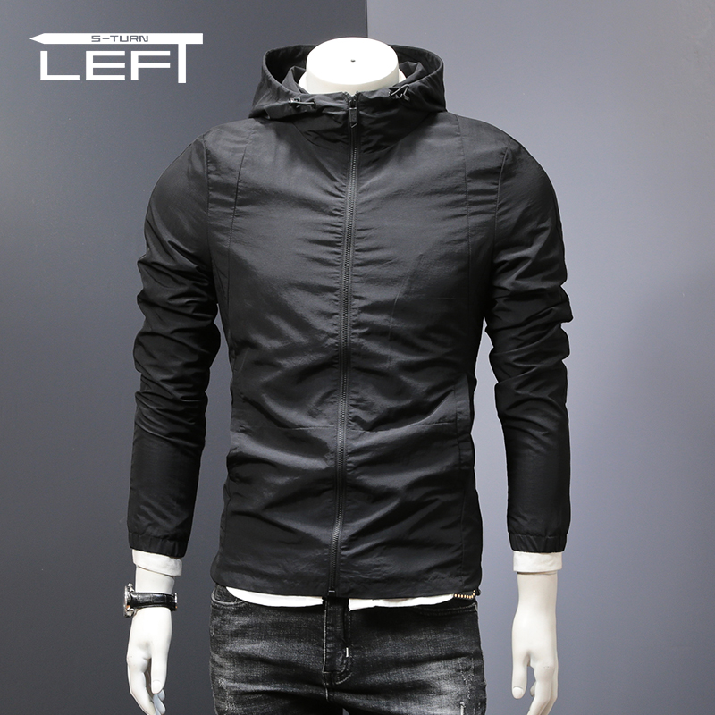 男士连帽外套春秋季新款韩版潮流修身帅气百搭薄款飞行员夹克外套