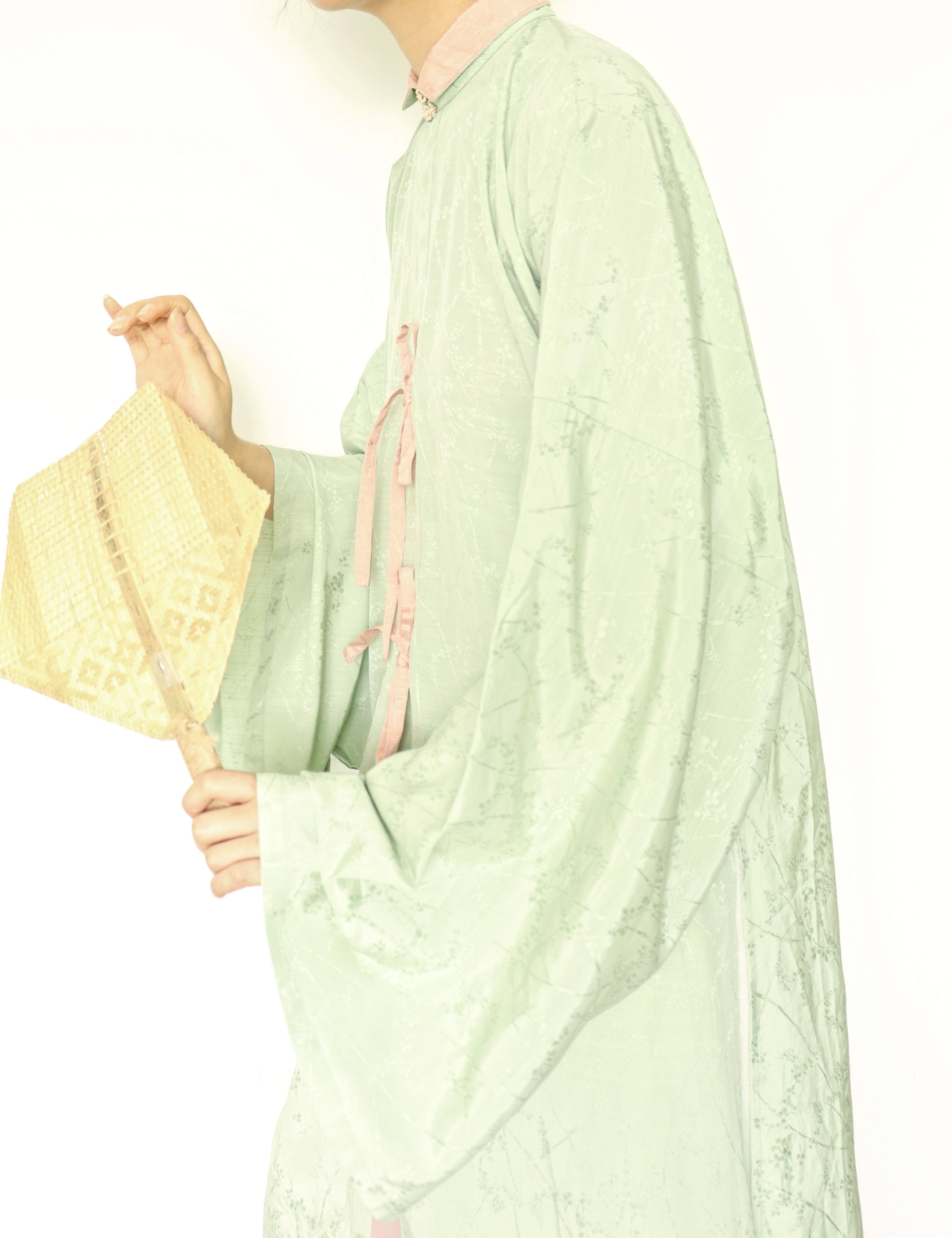 裳裳者华花枝春夏秋日常明立领竖领翻领直袖汉服