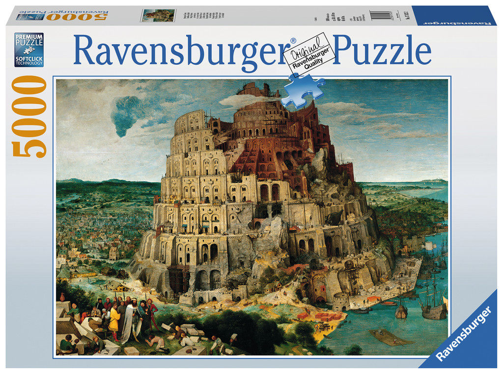 现货ravensburger巴别塔通天塔5000片德国进口拼图成人陈意涵拼图