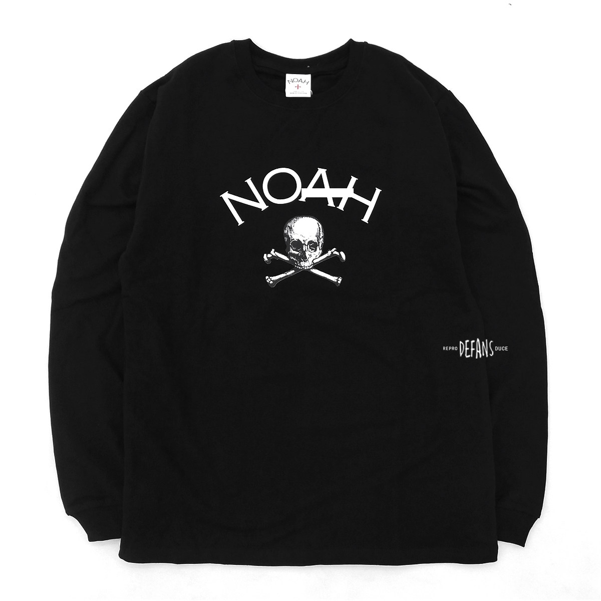 defans 19fw nyc jolly roger 海盗骷髅头noah印花长袖圆领男士