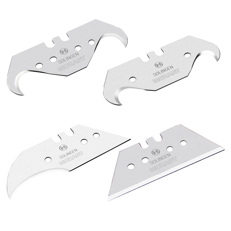 德国mozart牛角小勾刀片梯形刀片深沟半月刀片海豚勾刀工具美工刀