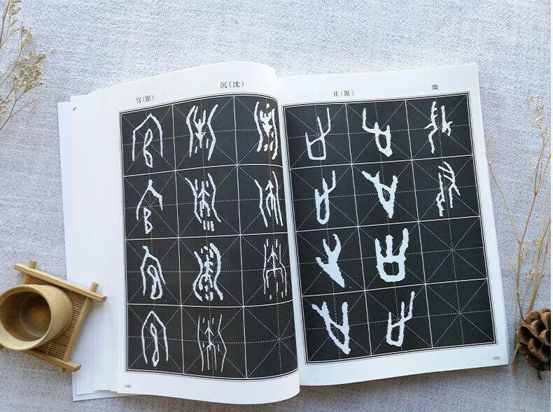 包邮 甲骨文同字异形字帖 甲骨文字帖 甲骨文丛书系列 甲骨文字典