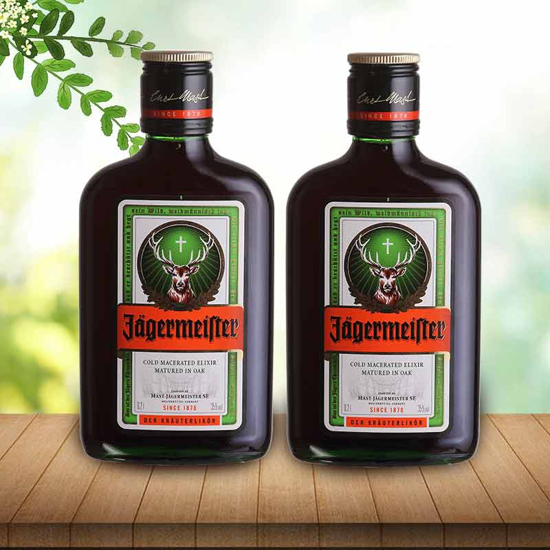 jagermeister野格鹿头利口酒德国进口正品行货力娇洋酒200ml力娇酒