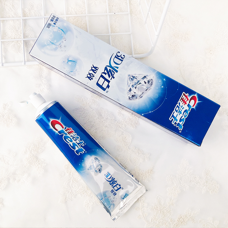 佳洁士牙膏180g3d炫白洁白减轻口臭牙渍清新牙膏