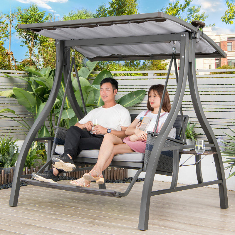 秋千远茂北欧网红户外庭院荡秋千吊椅双人摇摇户外秋千