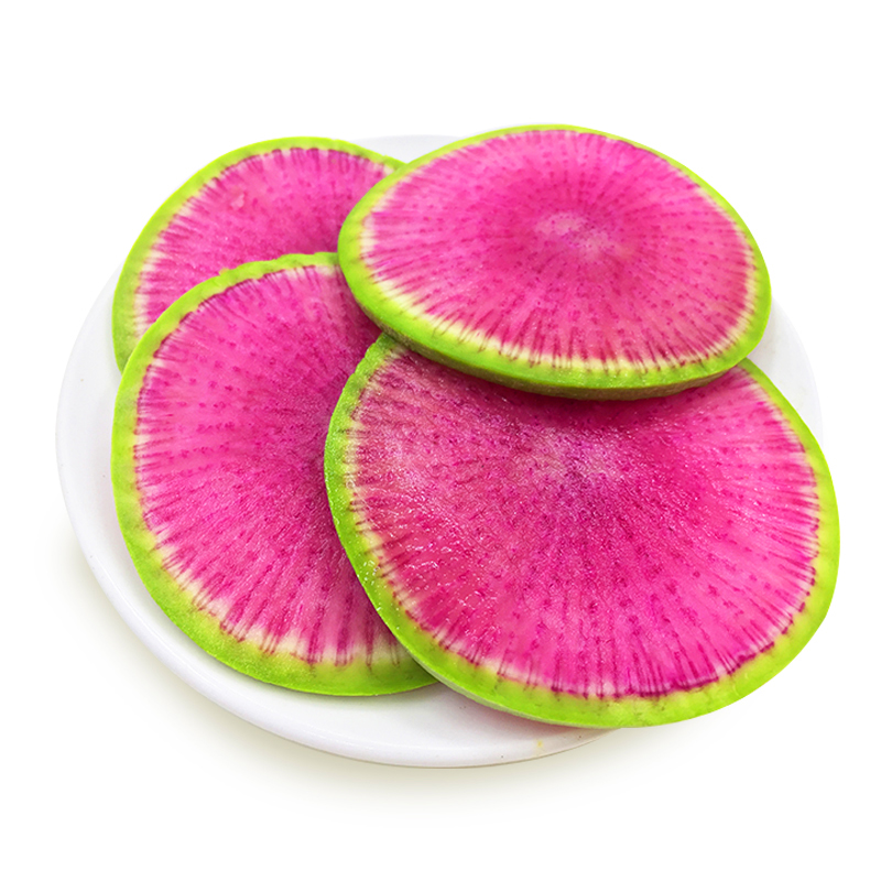 现挖红心萝卜新鲜心里美绿皮红心胭脂泡菜水果萝卜蔬菜农家5斤装