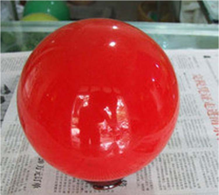 夜光夜明珠石球摆件原石荧光转运萤石玉器手工摆件