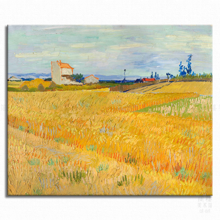 麦田风景3款vincentvangogh梵高印象派艺术装饰画现代装饰画