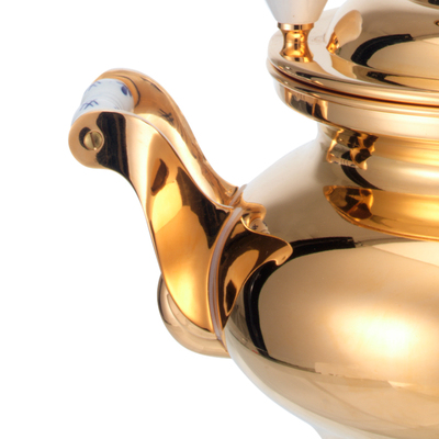 德国beem电热水壶加厚镀24k黄金俄罗斯茶炊samovar大容量泡茶壶