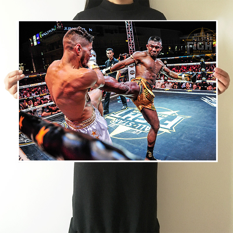 播求海报泰拳散打拳击格斗武馆宣传写真墙贴个性壁纸专辑宿舍挂画