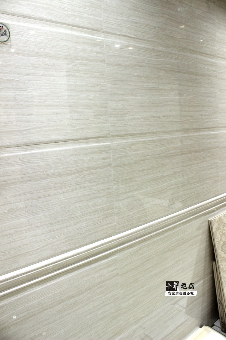 佛山客厅墙砖400x800现代大理石浅灰木纹墙砖内墙瓷砖厨房卫生间