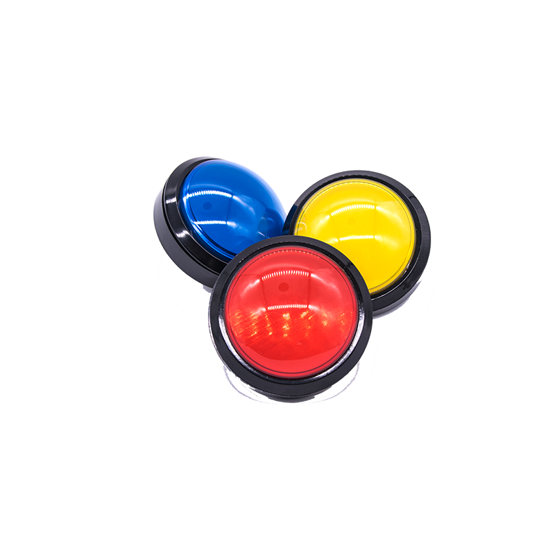 按钮按键100mm优质抢答器好声音游戏机开关10cm游艺机