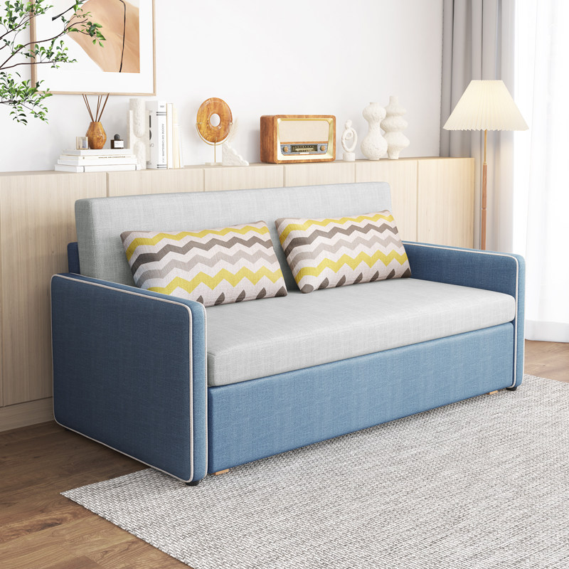 沙发现代卧床布沙发科技成人坐卧实木书房客厅沙发床