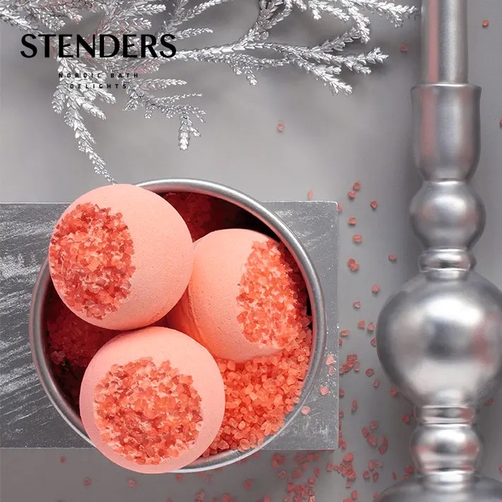 施丹兰香槟玫瑰气泡100g香氛精油舒缓保湿滋润浴盐