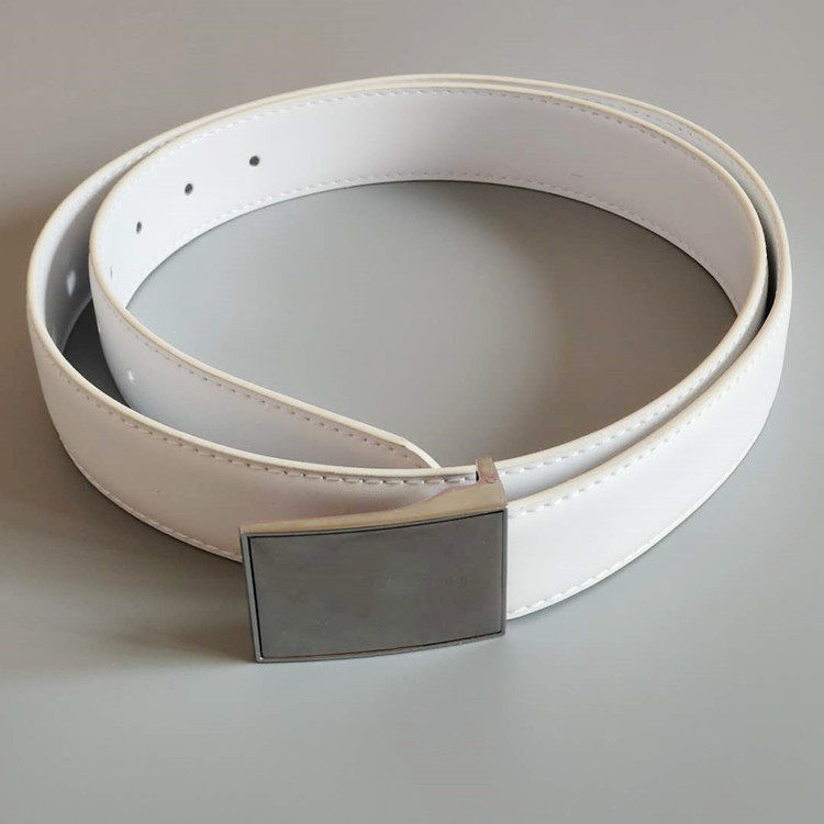 腰带正品真皮常服皮带针扣白色制式礼服品海战术腰带