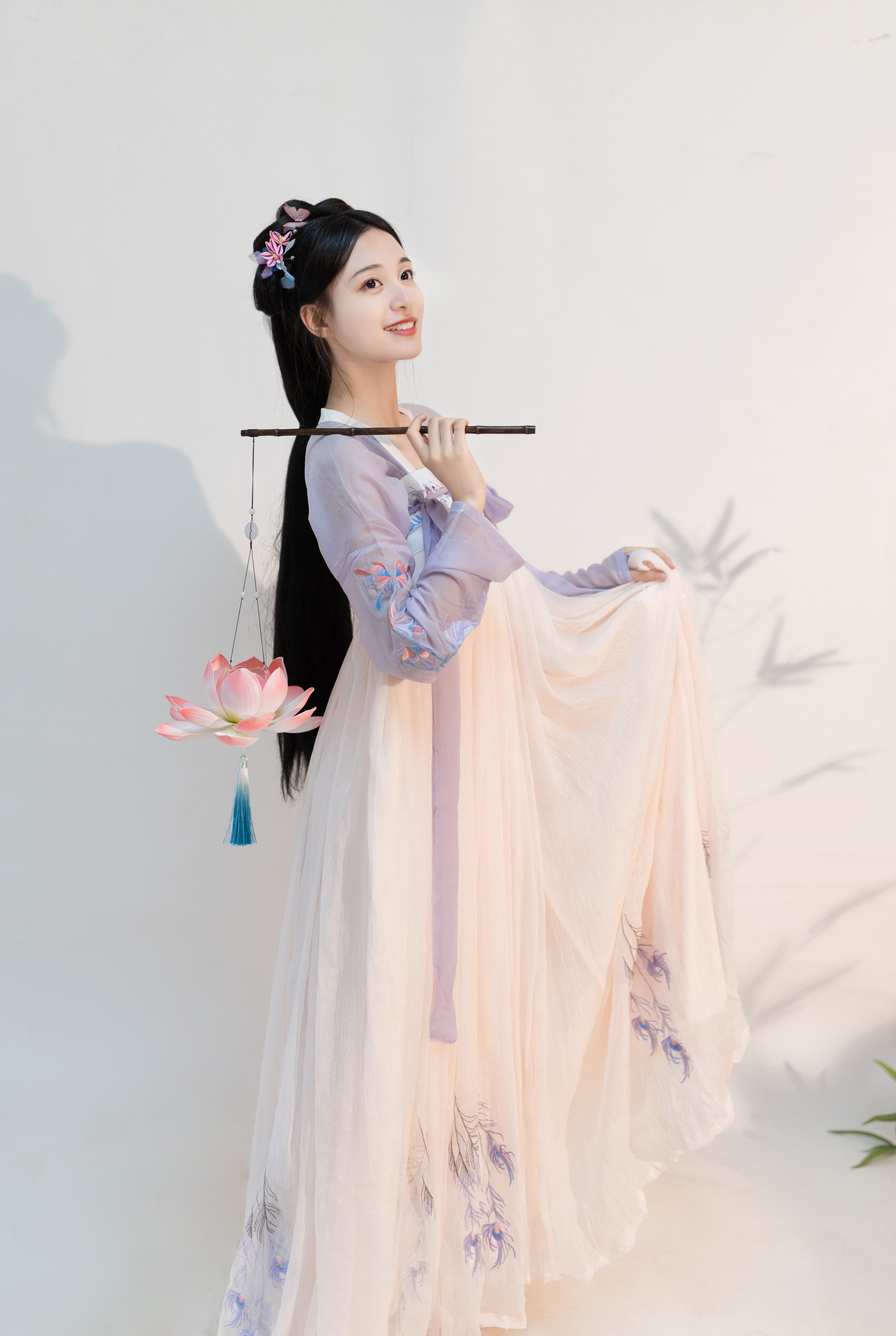 [雀翎]汉韵阁芙蓉原创汉服女刺绣对襟齐胸襦裙夏仙女清新淡雅日常