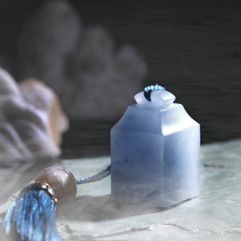 印章定制姓名名字篆刻天蓝冻石印方私章闲章私章