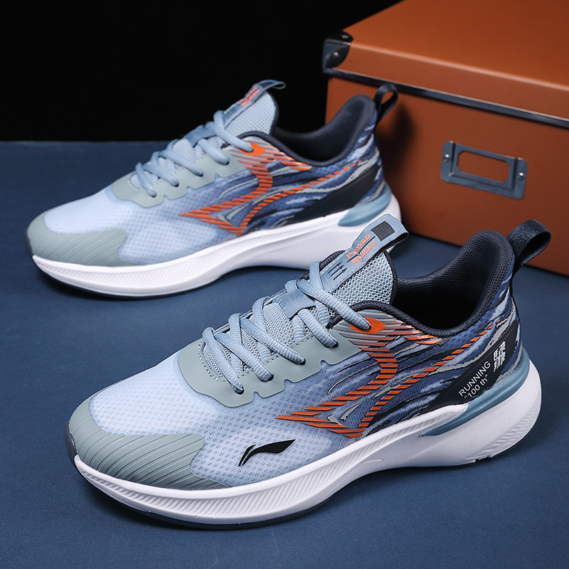 李宁男鞋夏季新款网面透气防臭运动鞋学生轻便跑步鞋