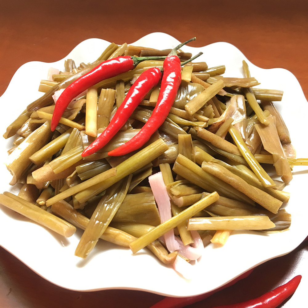 酸芋苗广西横县特色腌制芋梗芋荷纯手工芋蒙酸下饭泡菜酸菜750g