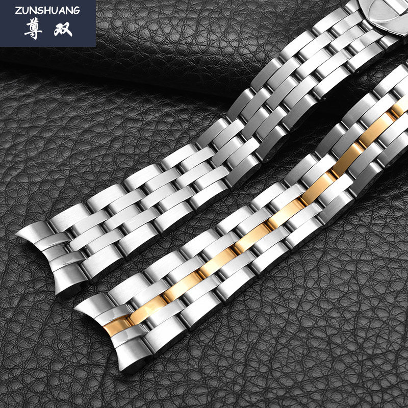 精钢星期表链手表日历型星期日骏珏钢带帝陀tudor配件