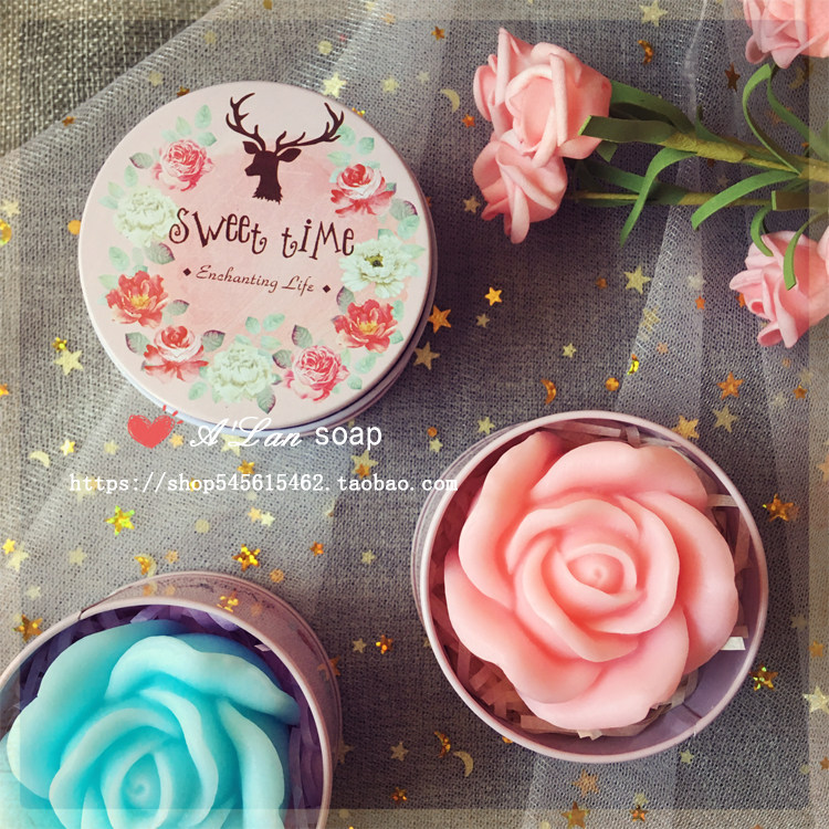 玫瑰花手工礼盒店铺开业妇女节礼品员工福利结婚礼百变造型香皂