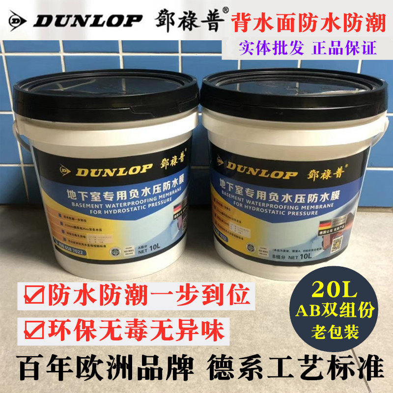 德国邓禄普地下室水压专用防水膜背水面抗渗防潮防水涂料
