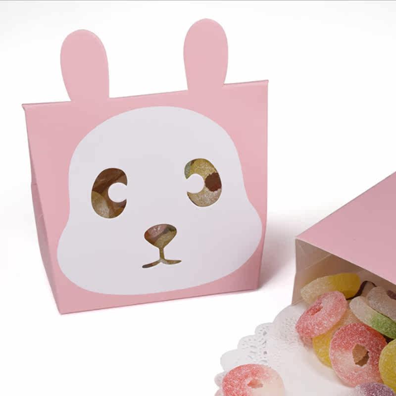 创意卡通动物点心糖果包装盒少女食盒点心包装盒
