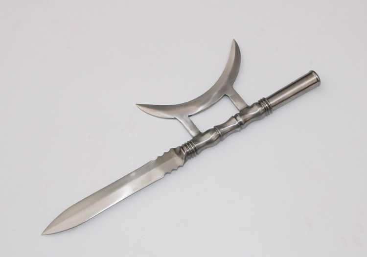 方天画戟吕布单月龙泉市手工打造十八般兵器未开开刃更多武术装备