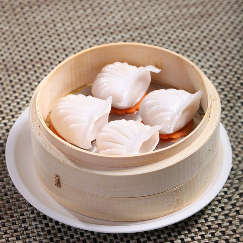 40个手工水晶虾饺皇港式广式早餐点心虾饺速冻半成品虾仁饺子广东