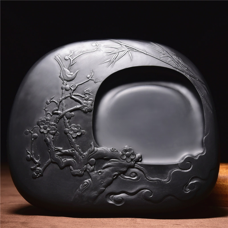 砚台孤品龙潭文房四宝端砚精品老坑小楷溪头名师砚台